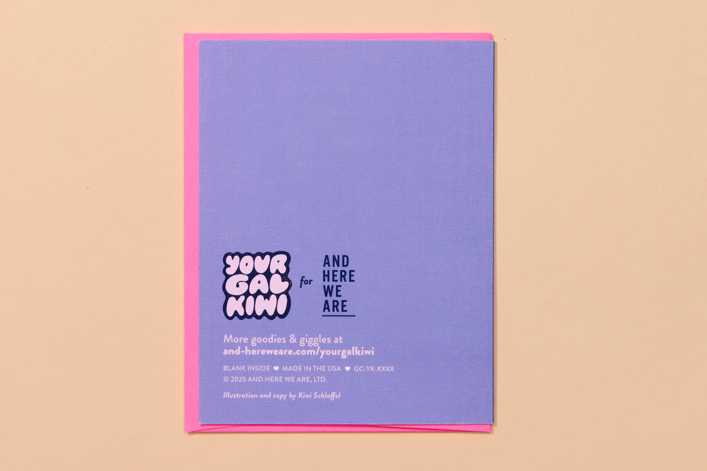 Anniversary Card—Your Gal Kiwi—Our Love Story (Modern)