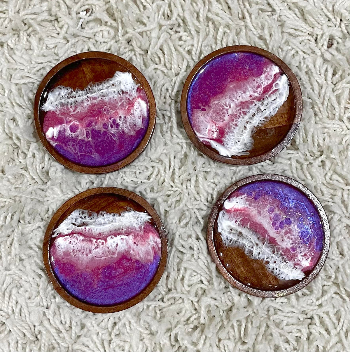 Resin Coasters with Hannah