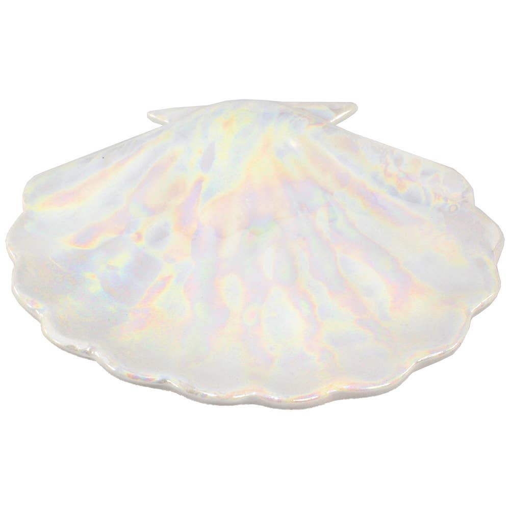 Pearla Shell Tray White Iridescent - CBG113