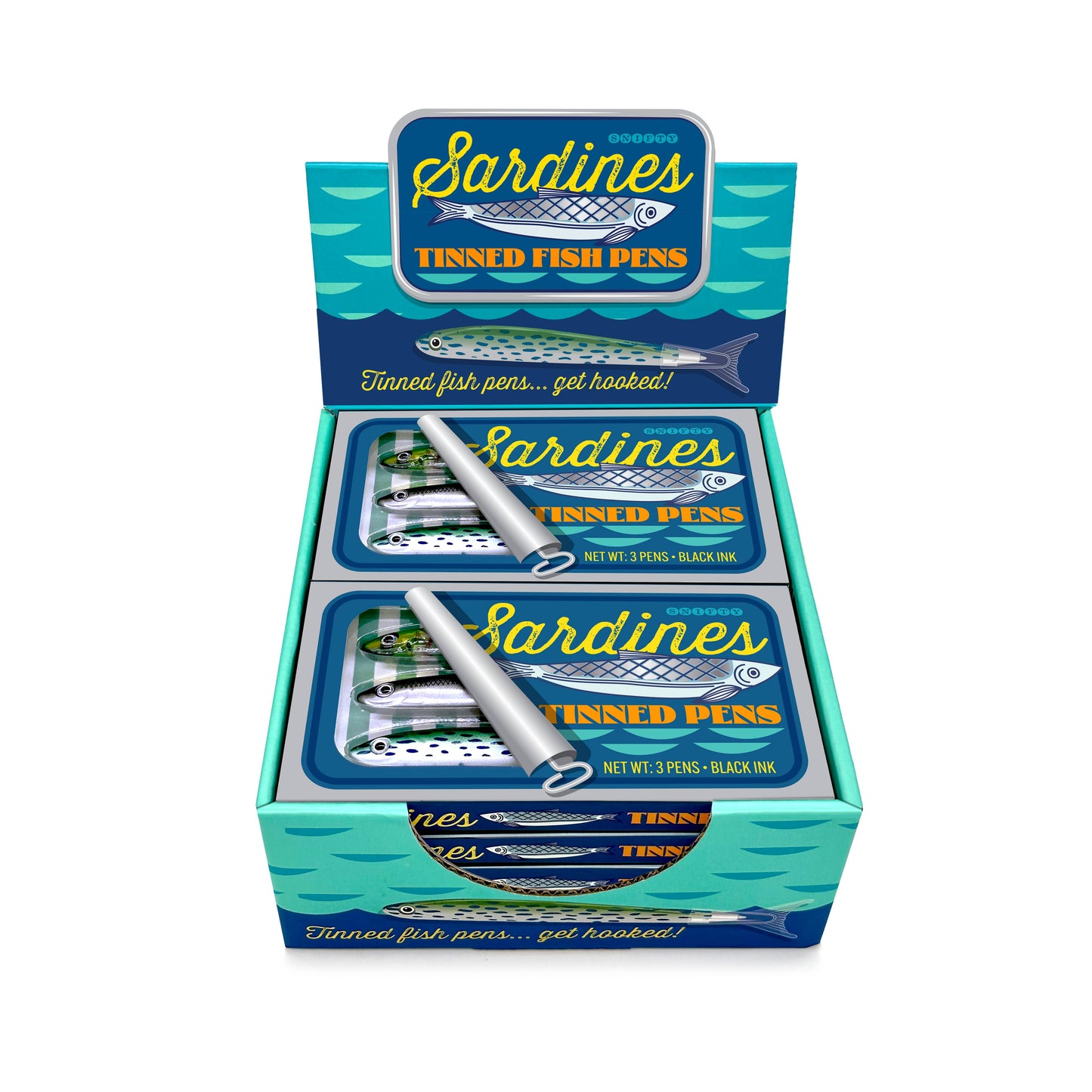 TINNED FISH PENS - DISPLAY OF 10