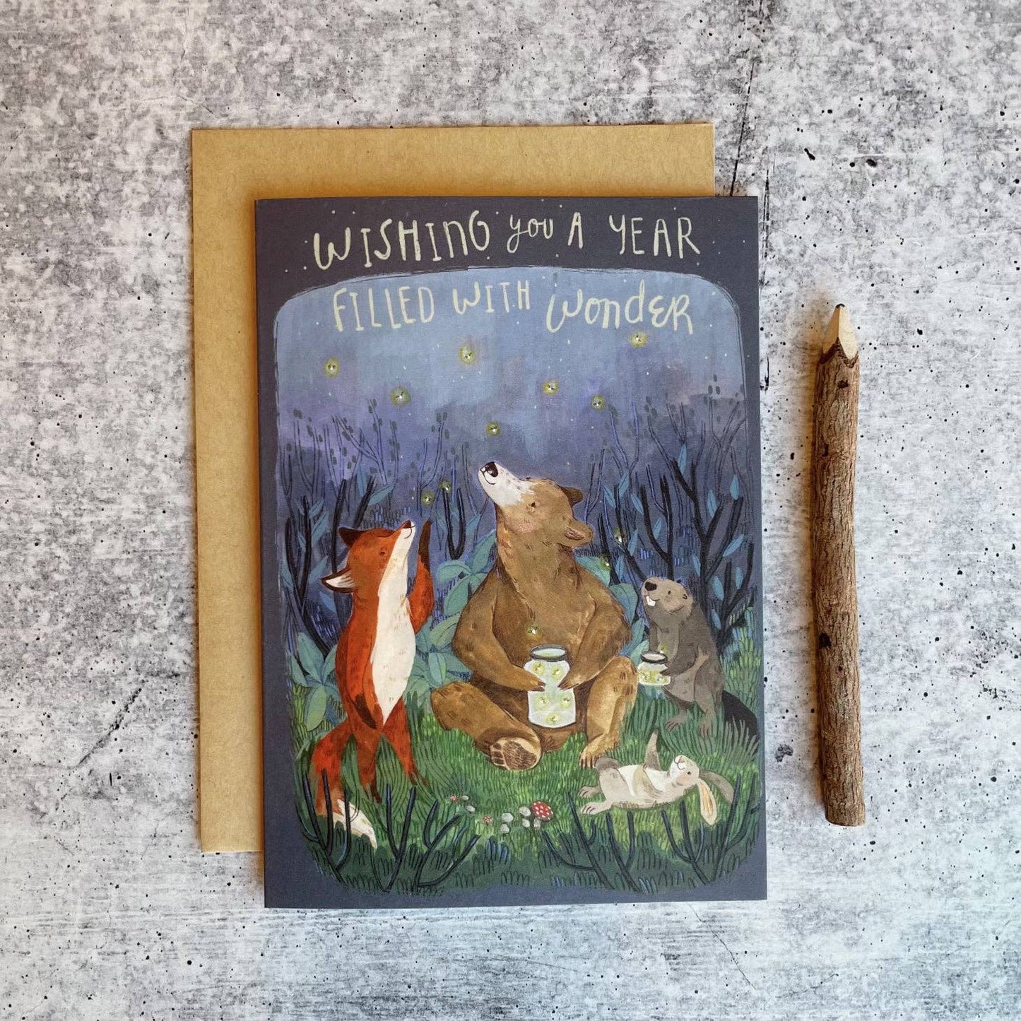Firefly Night Card