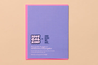 Anniversary Card—Your Gal Kiwi—Our Love Story (Modern)