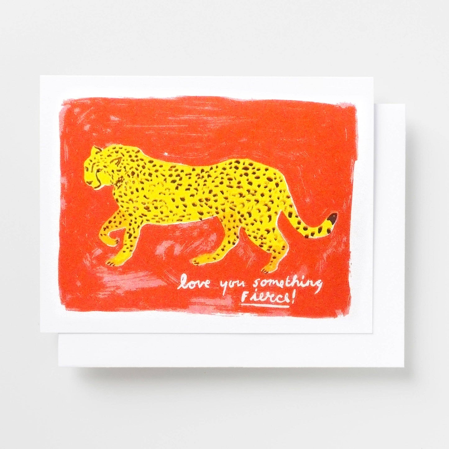 Love You Something Fierce - Love Risograph Card