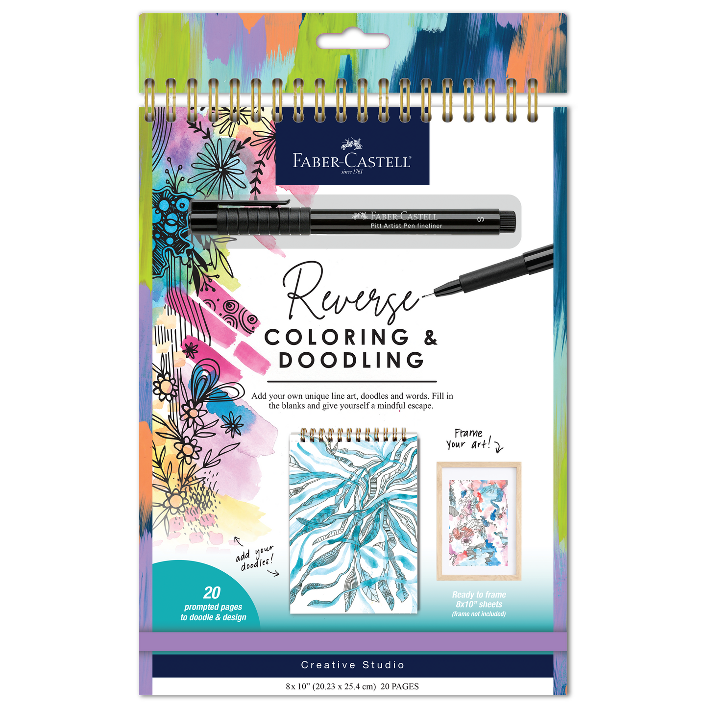 Reverse Coloring and Doodling Book
