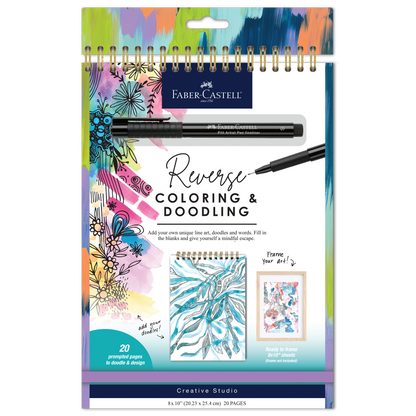 Reverse Coloring and Doodling Book