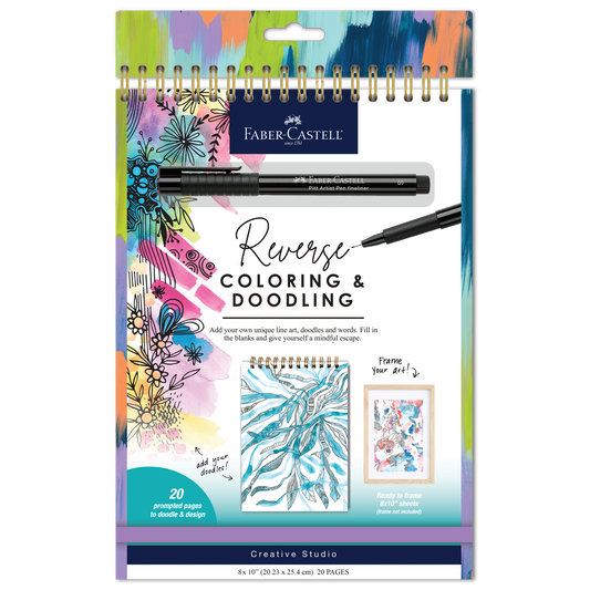 Reverse Coloring and Doodling Book