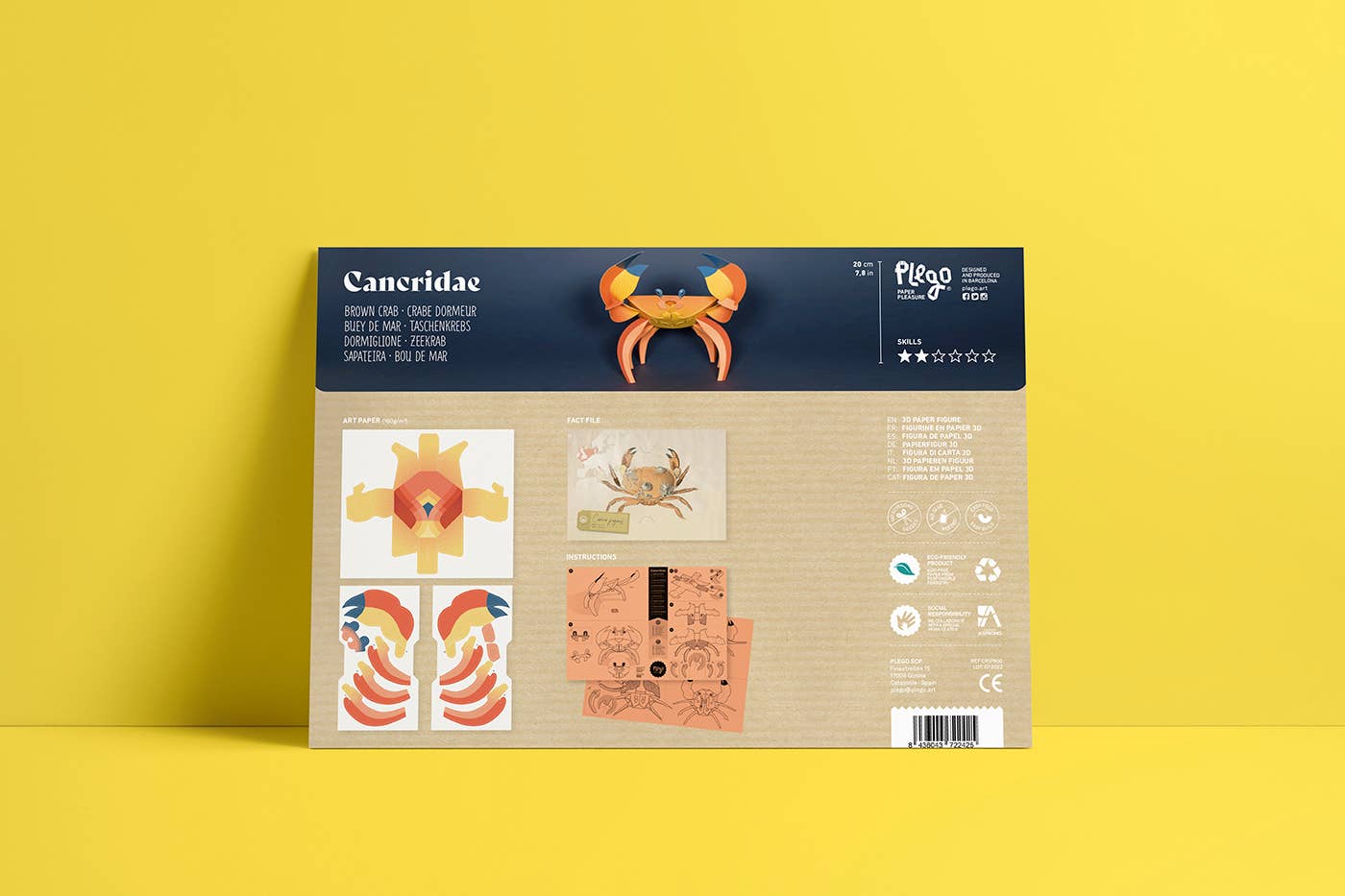 Crab - 3D Paper Figure by Plego