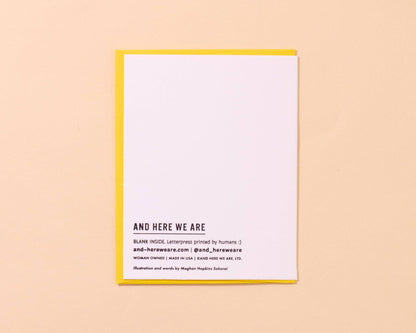 Letterpress New Baby Card—Growing Brood (Chicken Hen, Funny)