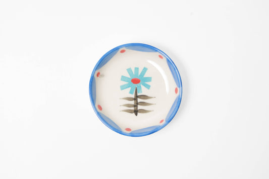 Small Flower Trinket Tray-Trinket Dish-Ceramic Tasting Bowl