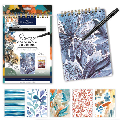 Reverse Coloring and Doodling Book