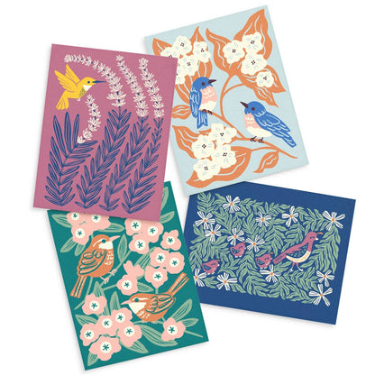 Birds & Blooms Cards, Box of 8 Assorted