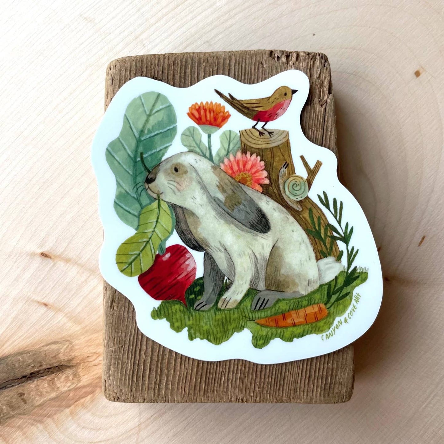 Garden Bunny Sticker