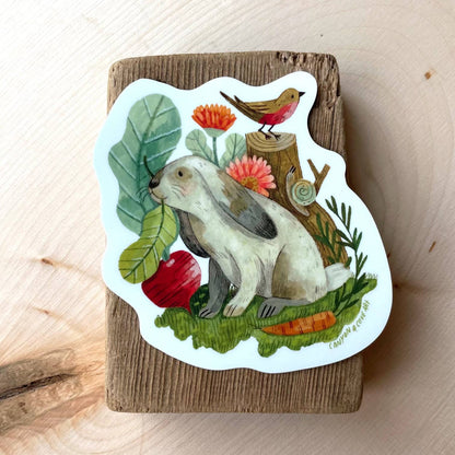 Garden Bunny Sticker