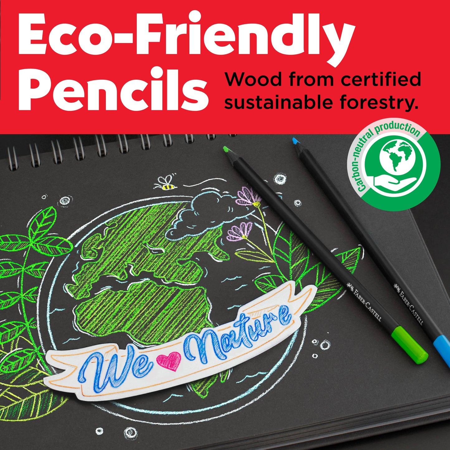 Super Soft Black Edition Colored Pencils, Box of 12