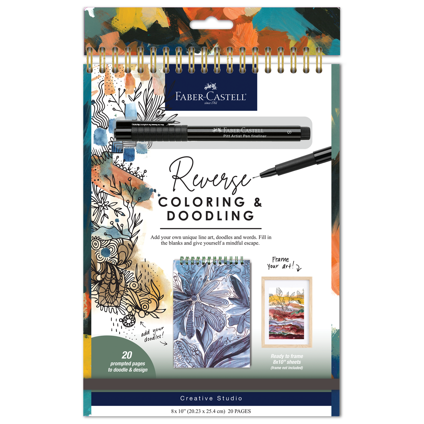 Reverse Coloring and Doodling Book