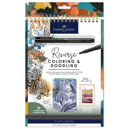 Reverse Coloring and Doodling Book