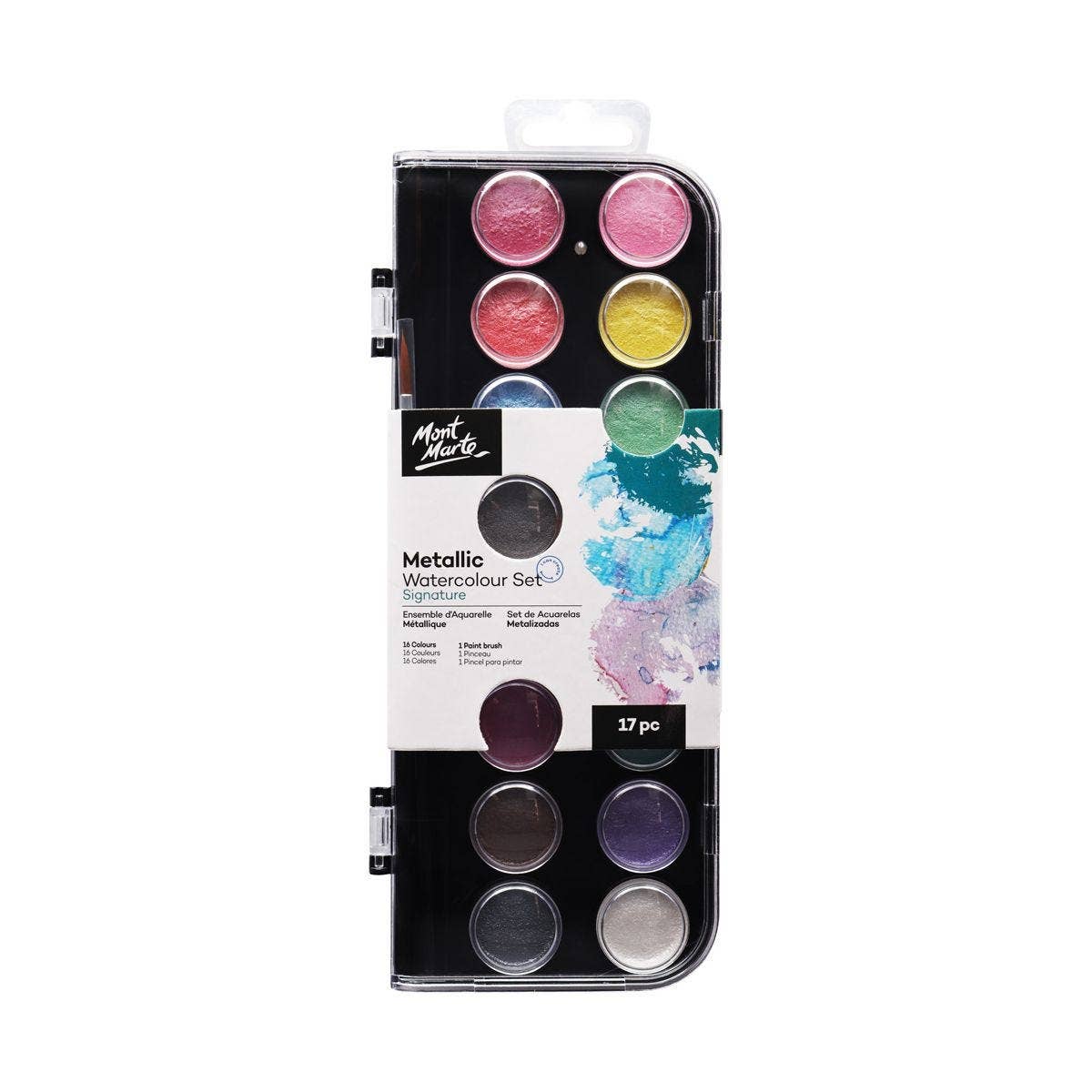 Metallic Watercolor Cake Set Signature 17pc
