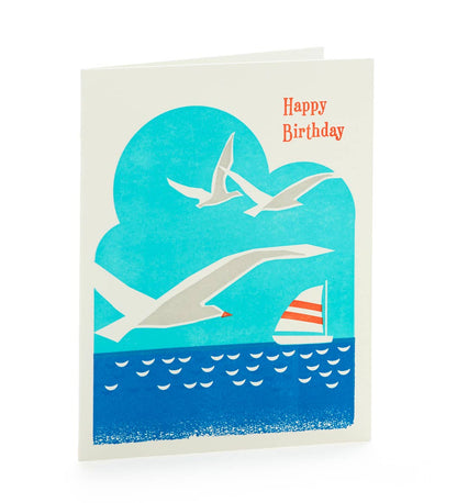 Seascape Happy Birthday A2 Card