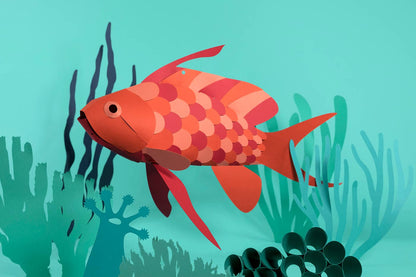 Swallow Sea Perch - Fish 3D Paper Figure by Plego