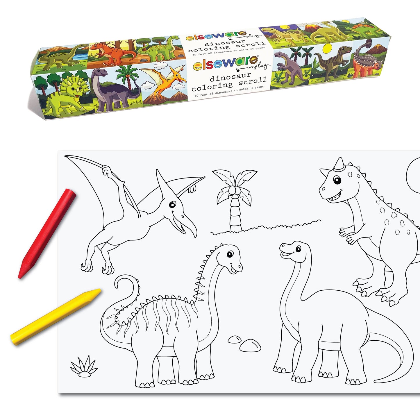 Coloring Scrolls -12ct Assorted - 10ft with Adhesive Back