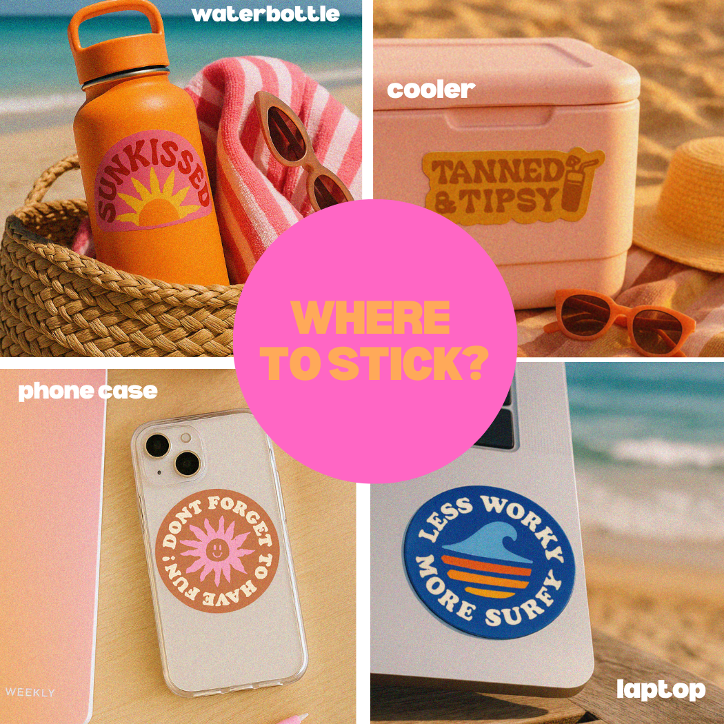 Wild & Free Like the Sea Sticker | Ocean Surf Sticker