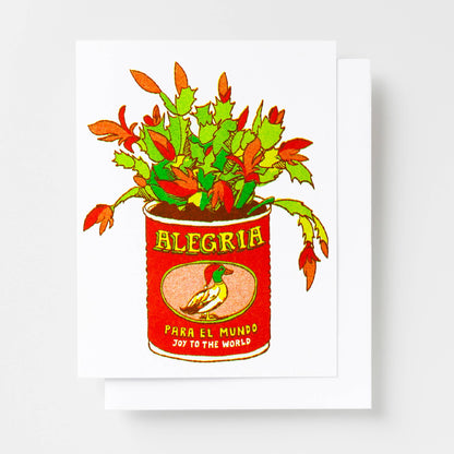 Alegria Para El Mundo Risograph Card