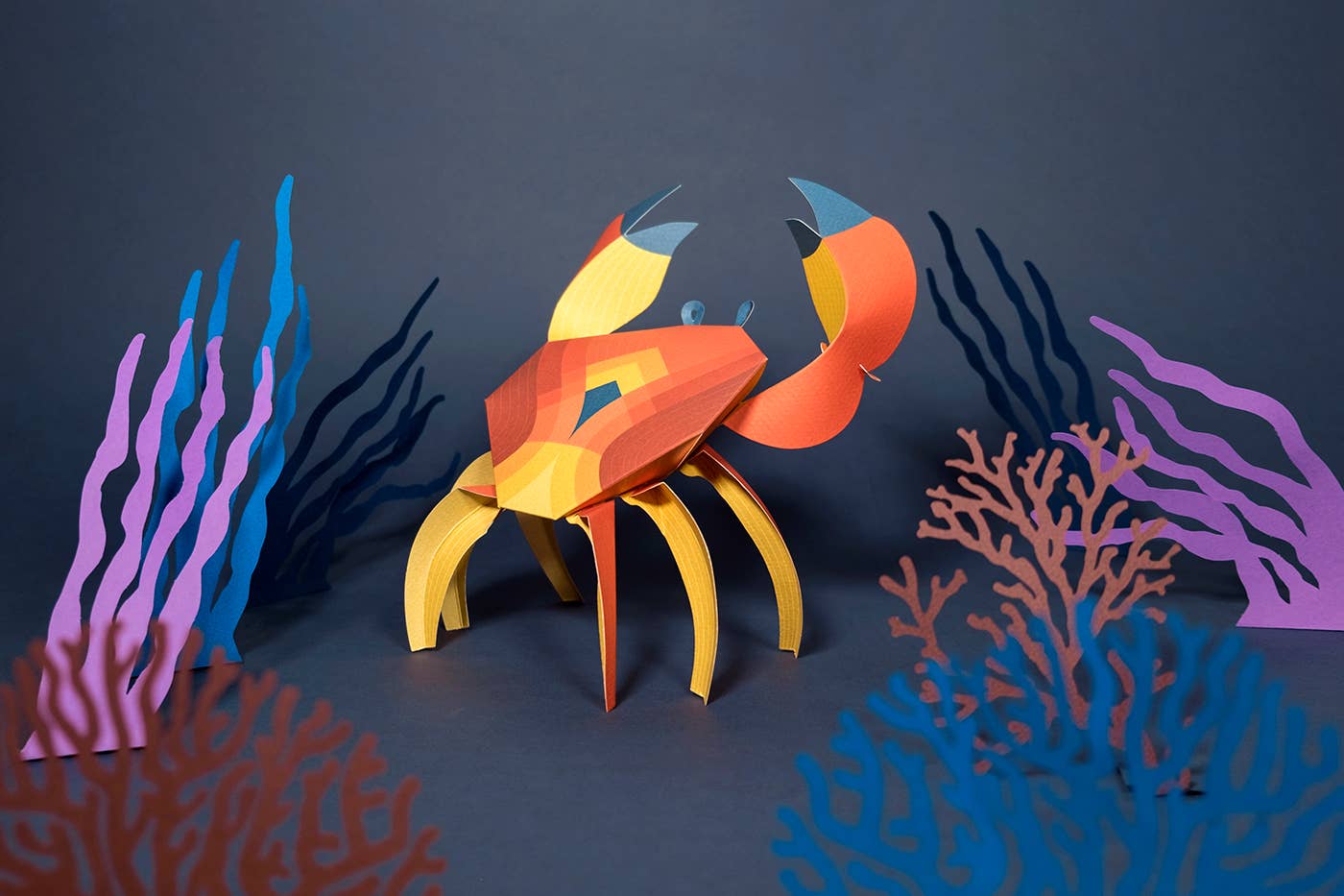 Crab - 3D Paper Figure by Plego