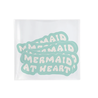 Mermaid at Heart Sticker | Coastal Beach Vinyl Sticker