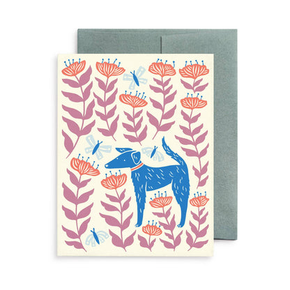 Dogs & Blooms Cards, Box of 8 Assorted
