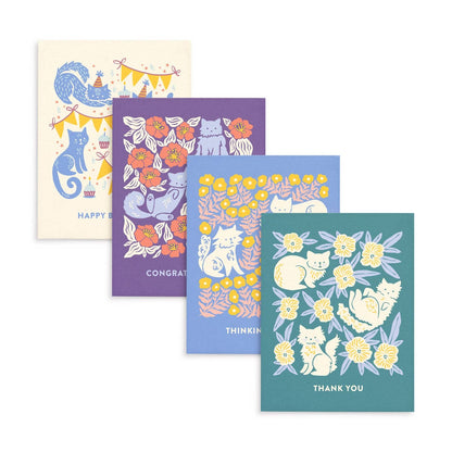 Cats All-Occasion Cards, Box of 8 Assorted