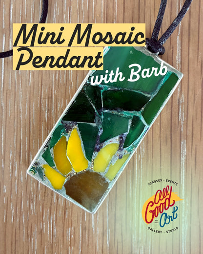 Mini Mosaic Pendant with Barb