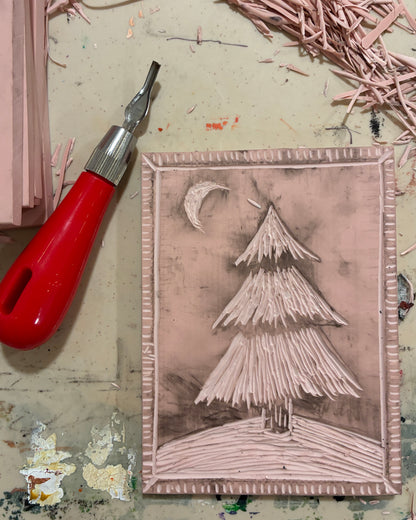 Block Printing Holiday Card Workshop
