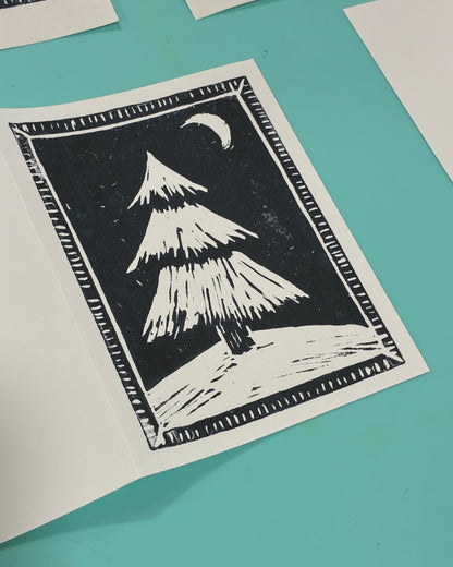 Block Printing Holiday Card Workshop