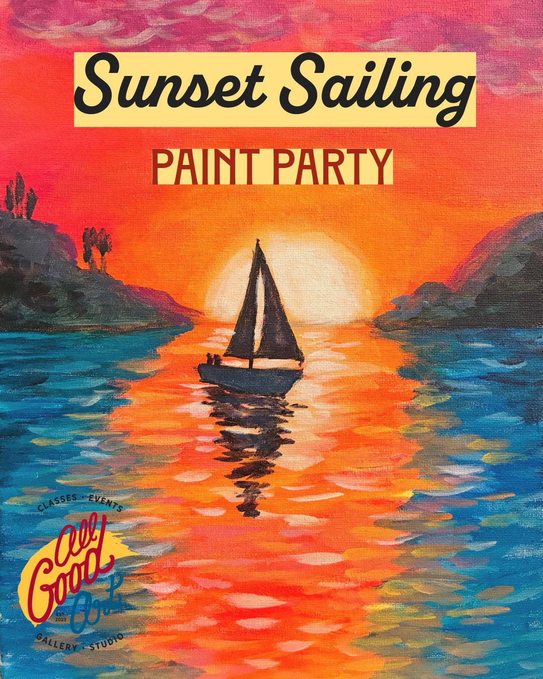 Sunset Sailing Paint Party