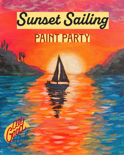 Sunset Sailing Paint Party