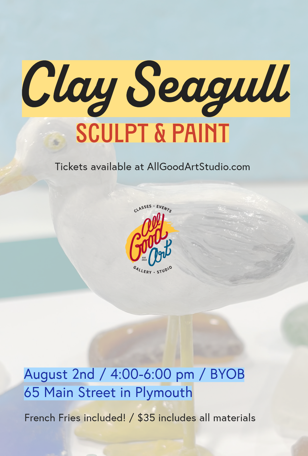 Clay Seagull - Make Your Own