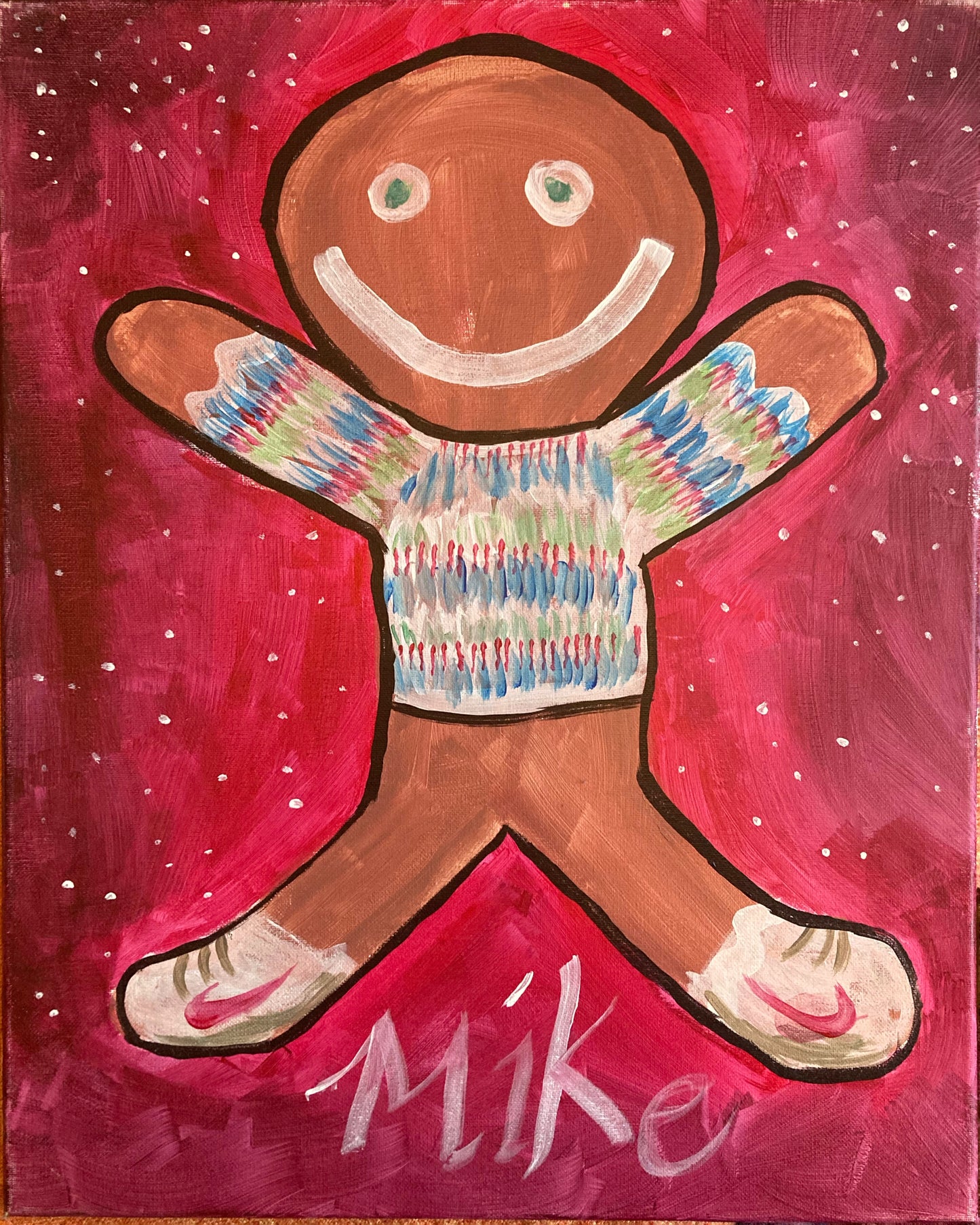 Gingerbread Man Family Paint Party