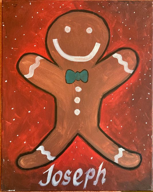 Gingerbread Man Family Paint Party