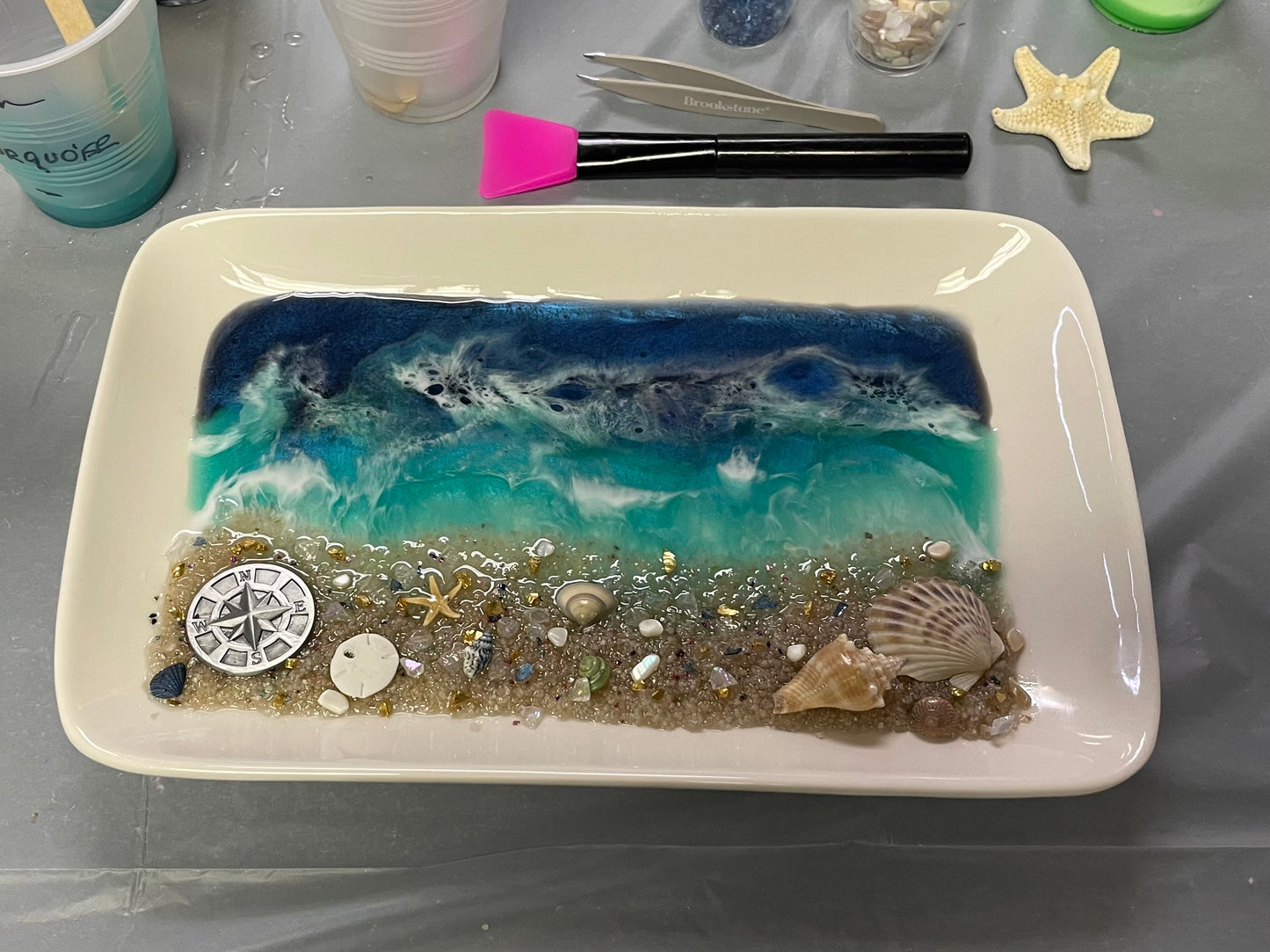 Framed Resin Art With Hannah