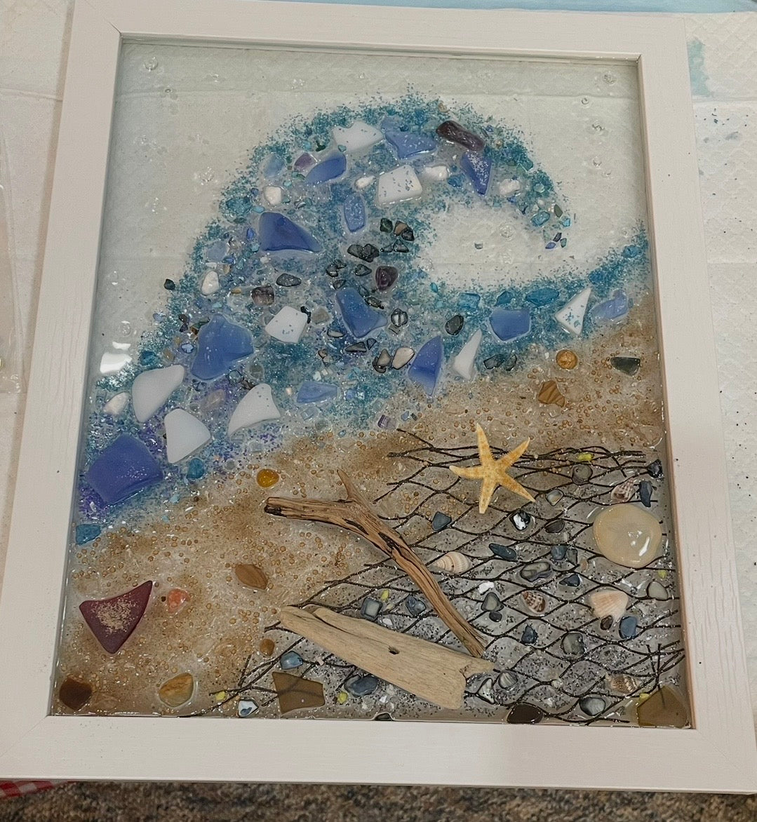 Framed Resin Art With Hannah
