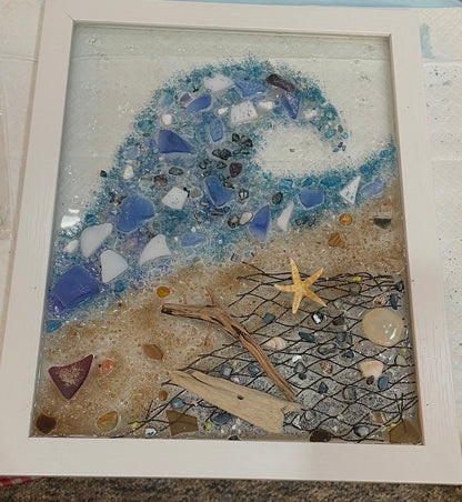 Framed Resin Art With Hannah