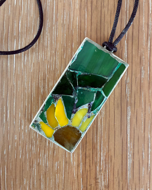 Mini Mosaic Pendant with Barb