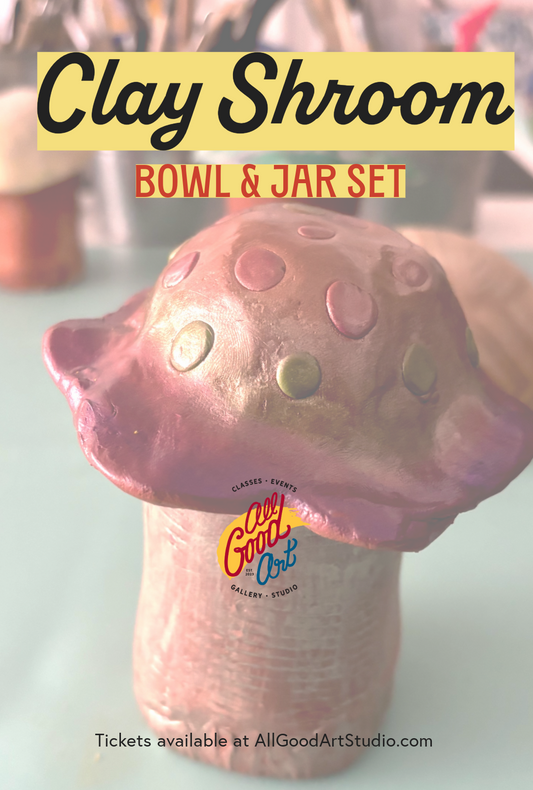 Clay Mushroom Jar & Bowl Workshop
