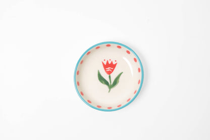 Small Flower Trinket Tray-Trinket Dish-Ceramic Tasting Bowl