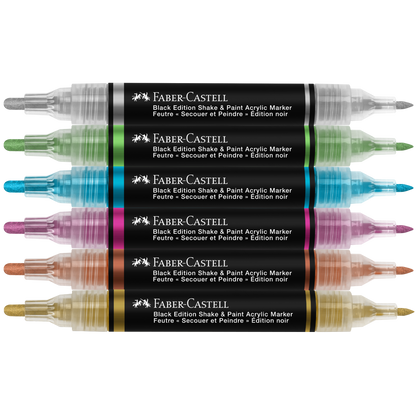 Shake & Paint Acrylic Markers 6 Ct Metallic Colors