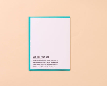 Letterpress New Home Card—Perfect Fit (Hermit Crab, Funny)