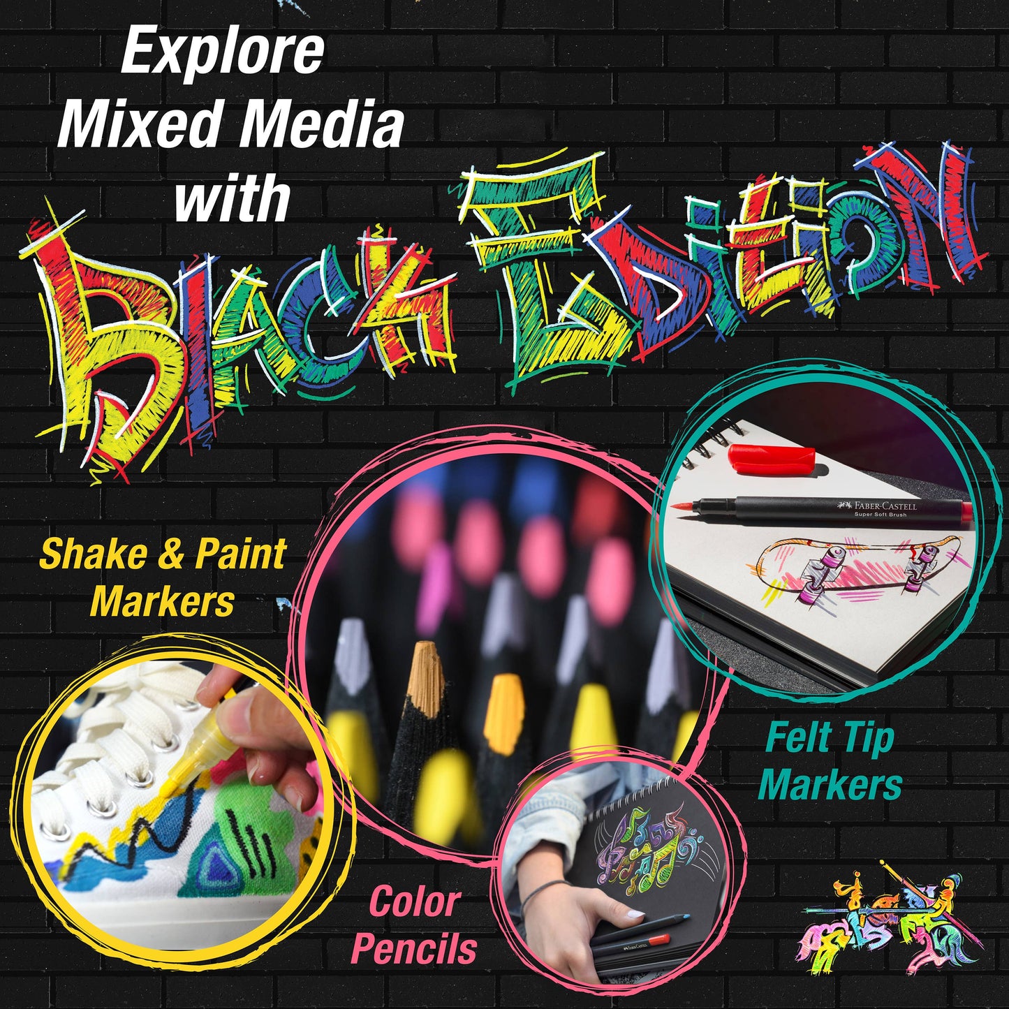 Shake & Paint Acrylic Markers 6 Ct Classic Colors