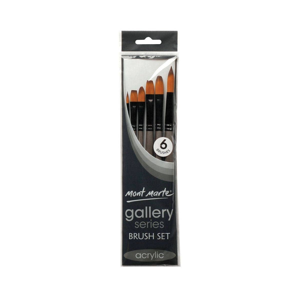 Gallery Series Brush Set Acrylic 6pce