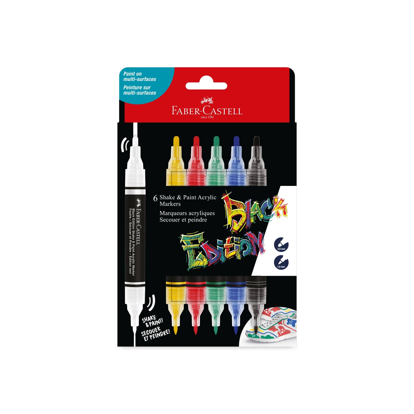 Shake & Paint Acrylic Markers 6 Ct Classic Colors