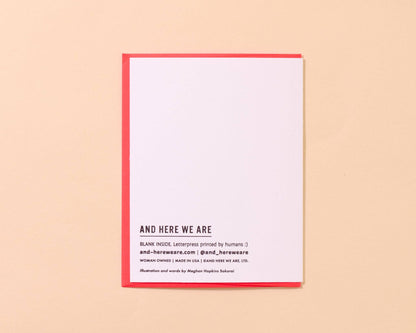Letterpress Graduation Card—Rad in Grad (Congrats, Modern)